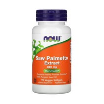 Now Foods 나우푸드 쏘팔메토 추출물 320 mg 90정 소팔메토 호박씨 오일 Saw Palmetto 약들약 고약사 베지캡슐, 1개