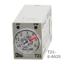 T21-6-4A20 타이밍 릴레이 아날로그 타이머 온딜레이 오프딜레이 플리커 한영넉스