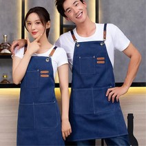 공예용앞치마 두꺼운 워크웨어 주머니큰 산업용앞치마 공장 가벼운 청소용 선물 주방용, 브라운