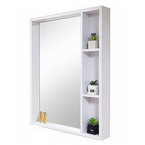 A6마트 욕실장 거울 47종 모음 욕실수납장 수건장 당일발송, 피치거울화이트(선반형거울)