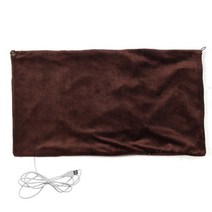 전기무릎담요 Car Home Electric Warming Heating Blanket Pad Shoulder Neck Mobile Heating Shawl USB Soft 5V, Auburn