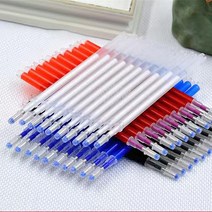 UNBAISER 열펜 고온 컬러펜슬 아이롱펜 재단용 자수펜 초크펜(100개입), 얇은펜, 화이트, 100개