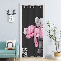 kaws 해골 원룸 자취방 인테리어 커튼 바란스 블라인드 가리개 가림막 커튼 커텐 블라인드 업소 매장 공간분리 출립