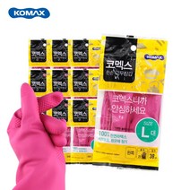 코멕스 천연라텍스 한손 고무장갑 왼손 (대) x 10개, 대(L)