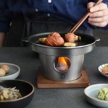미니화로 이국주 화로 주방용품 가정용 고체연료 1인용 화로 고기불판, 통3중 킬른미니화로
