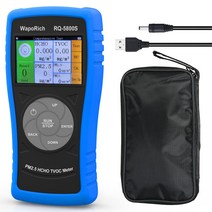 공기 오염 측정기 TVOC HCHO PM2.5 PM10 측정기 공기질 측정기 공기질 측정기 LCD 화면 표시 고정밀 USB 충전식 옥외 사무실 침실에 적합 - RQ-5800S 한국어 매뉴얼