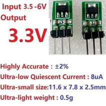 강압기 10 PCS 3.3-6V ~ 3V DC-DC 컨버터 스텝 다운 전원 공급 장치 벅 LDO 모듈 전압 조정기 보드, 02 Output 3V3 with Pin