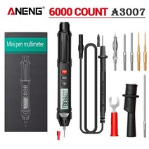 검전기 비접촉 손목형 휴대용 자동차 검전기 aneng a3008 디지털 멀티 미터 테스트 펜 자동 지능형 센서 6000 카운트 전기 acdc 전압 비접촉 테스터 연필, 분홍색
