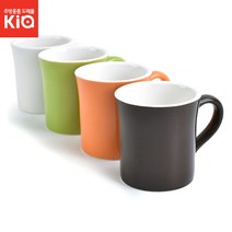 노빌타 KA 머그 340ml 도자기 칼라 흰색 커피잔 머그컵, 노빌타 KA 머그 흰색-340ml