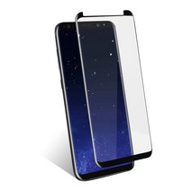 갤럭시S8+ 플러스 곡면 풀커버 강화유리 보호필름 SM-G955, 블랙