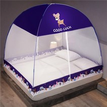 몽골게르텐트 대형 싱글 더블 침대 모기장 무료 설치 암호화 메쉬 캐노피 커튼 버그 방지 텐트 룸 장식, 13 18_03 180x200cm