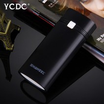 파워뱅크 자작배터리 캠핑용배터리 5V 2/4 슬롯 5600mAh/10000mAh 18650 배터리 상자 케이스 DIY 보조베터, 01 2 slot black