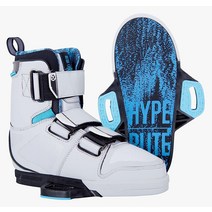 Hyperlite Riot 남성 웨이크보드 바인딩, 12, 화이트/블루