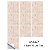 대리석타일 대리석 타일 스티커 크리스탈 필름 방수 PVC 자기 접착 벽 주방 욕실 거실 홈 DIY 장식, [04] 30cmx30cmx10pcs, [08] MZ-2-246