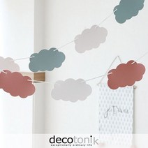 데코토닉 클라우드레더 가렌드 컬러 9종, F 화이트+핑크+민트