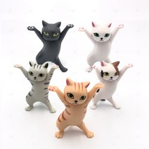 고양이 홀더 거치대 펜 받침 연필 만년필 꽂이 학교 책상 사무실 인테리어 장식 용품, C치즈