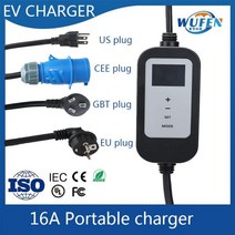 EV 충전기 타입 2 전기 자동차 충전 케이블 월박스 휴대용 1 695015, Type1 695015 _CEE 7KW