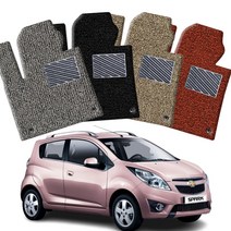 카포스 쉐보레 스파크 전차종 코일매트 전차종 확장일체 1+2열 자동차매트 더넥스트스파크 더뉴스파크, 더넥스트 스파크(2015.9-2018), 블랙