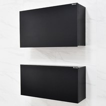 모던블랙 상하단 욕실장 화장실 인테리어 수건 수납장, 선택01_상단장