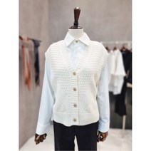 마리앤어스 W몰 마리앤어스 벌집 니트 브이넥 베스트 MMQBB10KT01