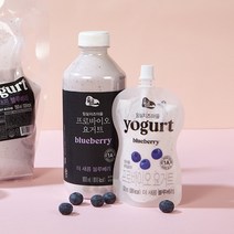 숲골 임실치즈마을 프로바이오요거트 더 달콤 스트로베리 블루베리 플레인 900mL, 더진한 플레인 900ml