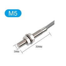 포토센서동작감지센서적외선 센서 미니 유도 스위치 스테인레스 스틸 IP65 방수 근접 2m 케이블 M3 M4 M5 M6 3 선 NPN PNP, [06] M5, [02] NPN NC, 02 NPN NC