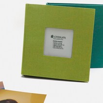 아트박스/크래썸 5x7 사진앨범 50장 포켓식 포토앨범, 올리브그린