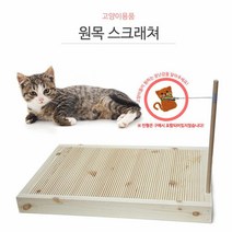 [에이치플러스몰] 샤인빈 고양이 원목 스크래쳐 스크레쳐 애완용품, 상세 설명 참조
