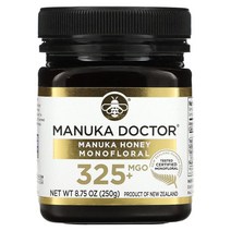 MANUKA DOCTOR 마누카 꿀 MONOFLORAL MGO 325+, 단색, 한 사이즈