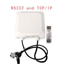 차량 관리용 30dbm 원형 안테나 RS232/485 WG26/34 TCP/IP 내장 8dBi UHF Rfid 리더 장거리, 01 TCP-IP