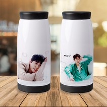 영탁굿즈 영탁 커스텀 포토 텀블러 지인선물 효도선물, 핑크