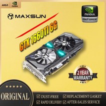 MAXSUN NVIDIA GeForce GTX1660TI 6G 12Nm 더블 팬 GDDR6 192 비트 비디오 그래픽 카드 게임 GPU용, [01] GTX1660TI 6G