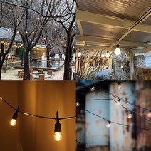 파티조명 LED 파티라이트 스트링라이트 오징어등 줄조명 트리조명 캠핑조명 방수 야외조명 10M 11M 15M, 10m10분기/2번/전구