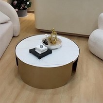 안락 의자 1인 스타일 거실 곡선 양털 패브릭 의류 매장 라운지 공간 응접대, 6.Coffee table 80cm