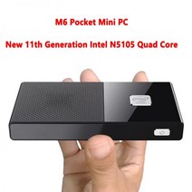미니 pc 컴퓨터 포켓 미니 PC M6 11 인텔 재스퍼 레이크 N5105 2.9GHz Windows 8GB 16GB DDR4 256GB Nvme S, 03 8GB DDR4 512GB NVMe_03 EU