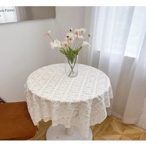 스퀘어 로즈 레이스 테이블보 협탁보 촬영소품 깔개 (3size), 60x60cm(1P)