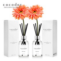 코코도르 화이트라벨 디퓨저 200ml X 2개 + 거베라 조화 2P, 003_거베라/화이트X2, 03_W/프렌치라벤더X2