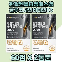 관절연골 msm영양제 해조칼슘 글루코사민 옵티MSM X2통 엠에스엠비타민D 엠에스엠 손가락관절 발목연골 관절 관절연골 MSM 아세틸글루코사민 옵티엠에스엠 어깨관절 중년 관절영양제