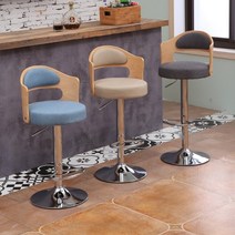 원목회전의자 모던 360도 카페 회전 북유럽 감성 의자, 18번 하이우드그레이 리넨도금발