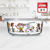 코렐 파이렉스 스누피 밀폐 원형 내열유리 용기 620ml, 단품