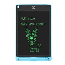 웹툰그리기 그림그리는패드 일러스트 lcd 쓰기 태블릿 8.5 인치 디지털 드로잉 전자 필기 패드 메시지 그래픽 보드 스케치 보드 잠금 선물, 단일 하늘색