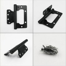 이지경첩 1각 3개입 블랙 샤워부스경첩 장롱경첩 가구경첩