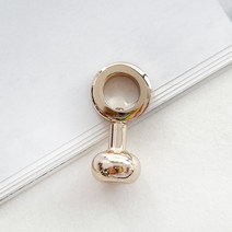 헤세드 DIY) 파우치 후크고리 체인끈고리 가방고리-레지형 (2개), 골드