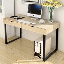 다용도 수납 서랍 테이블 책상 원목 우드 화장대 공부 기숙사 철제 독서실 원룸, 단품
