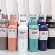 BBUNA TYESO 진공 단열 보틀 텀블러 보온 보냉 304 스텐 대용량 콜드컵 보냉병 500ml 750ml, 네이비