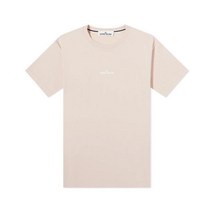 스톤아일랜드 21SS 74152NS85 V0082 백로고 라운드 반팔티셔츠 인디 핑크 남성 티셔츠 TJ 21SS74152 NS85V0082