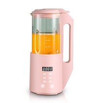 220V 콩 우유 기계 주스 메이커 자동 미니 전기 가열 저어 쌀 페이스트 필터 없음 350ml, [02] Pink, [01] EU