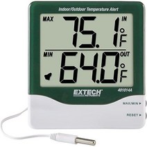 Extech 401014A 알람 포함 빅 디지트 인/아웃도어 온도계, With Alarm