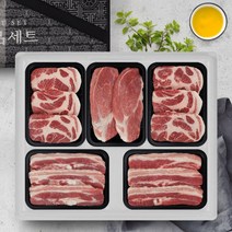 보성녹돈 [보성녹돈] 한돈 실속구이선물세트 2kg(삼겹살2팩+목살2팩+앞다리살1팩) 팩당400g, 1