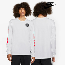 조던 X PSG 슬리브 로고 긴팔티 화이트 BQ8382